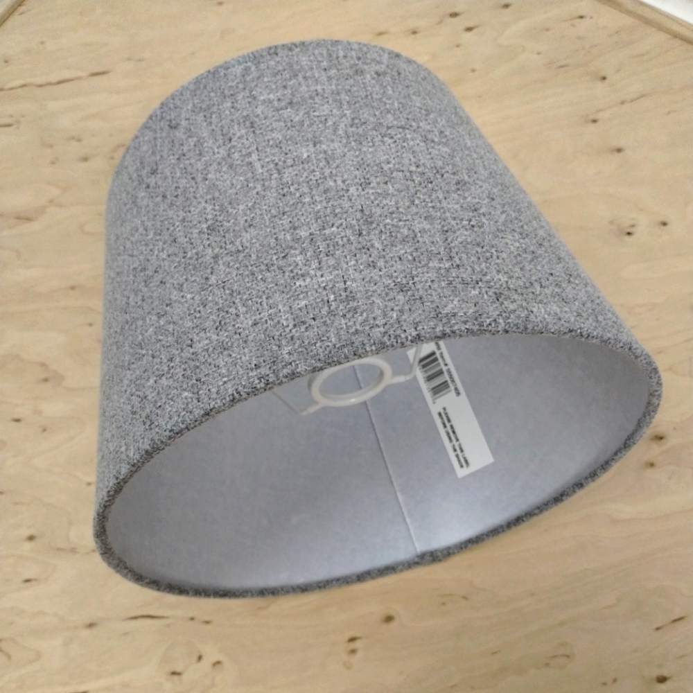 Gray Small Lamp Shade for end table/nightstand